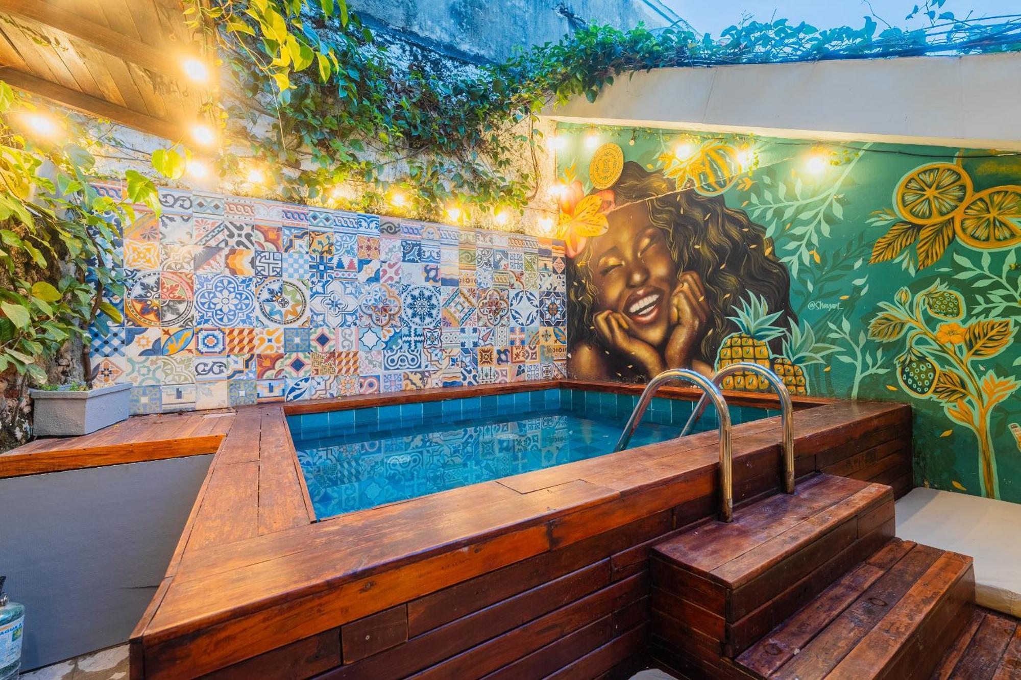 Casa Del Pozo Boutique House Hostel Cartagena ภายนอก รูปภาพ